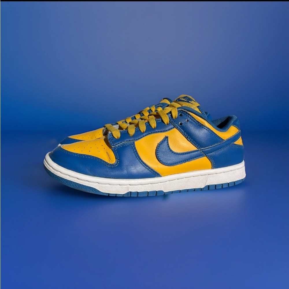 Nike Dunk Low Retro UCLA Blue Jay Size 7.5 Men’s WORN - Picture 3 of 7